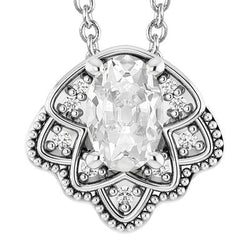 Natuurlijke Diamanten Hanger 6.50ct - Witgoud 14K