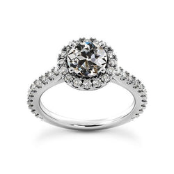 Natuurlijke Diamanten Ring 5ct - Witgoud 14K