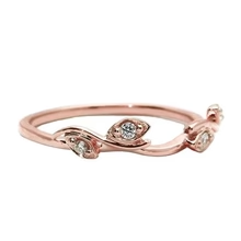 Echt Diamanten Band 0,20 Karaat Roségoud 14K Fancy Sieraden