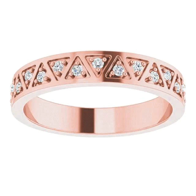 Echt Diamanten Jubileumband 0,50 Karaat Roségoud 14K