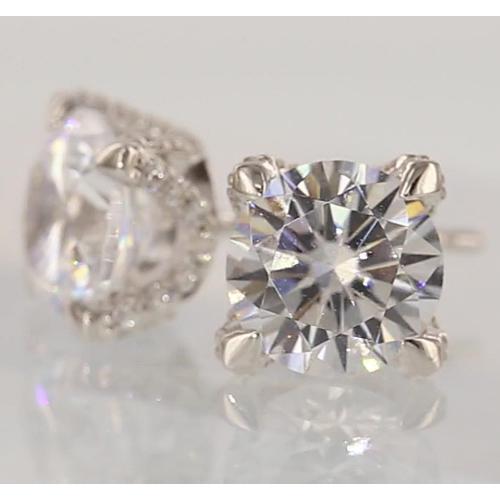 Echt Diamanten Oorknopjes 2,5 Karaat Witgoud