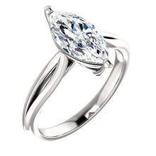 Afbeelding in Gallery-weergave laden, Echt Diamanten Solitaire Ring 2,50 Karaat 14K Witgoud
