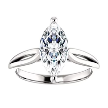 Afbeelding in Gallery-weergave laden, Echt Diamanten Solitaire Ring 2,50 Karaat 14K Witgoud
