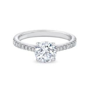 Echt Diamanten Verlovingsring 1,85 Karaat Witgoud 14K