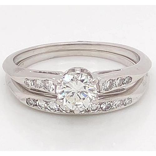Echt Diamanten Verlovingsring Set 1,75 Karaat Dames Witgouden Sieraden 14K