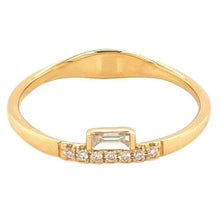 Afbeelding in Gallery-weergave laden, Echt Diamond Band Prong Set 0,71 Karaat Dames Geel Goud 14K Sieraden Nieuw
