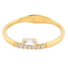 Afbeelding in Gallery-weergave laden, Echt Diamond Band Prong Set 0,71 Karaat Dames Geel Goud 14K Sieraden Nieuw
