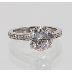 Echte Natuurlijke uit de aarde gewonnen Diamanten Verlovingsring met Kathedraalzetting 5.50 Karaat Sieraden