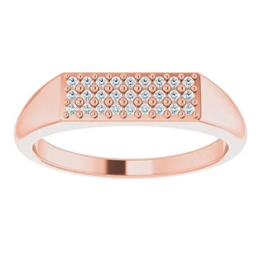 Echt Diamond Eternity Band 0,50 Karaat 14K Rose Gouden Sieraden