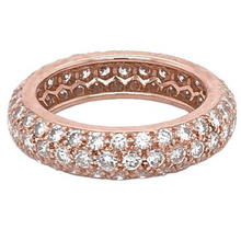 Afbeelding in Gallery-weergave laden, Echt Diamond Eternity Band 3,36 Karaat Roségouden Dames Sieraden
