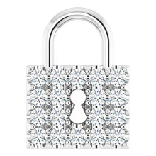 Afbeelding in Gallery-weergave laden, Echt Diamond Lock Hanger 0,90 Karaat F VS1 Sieraden
