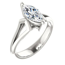 Afbeelding in Gallery-weergave laden, Echt Diamond Solitaire Ring 1,50 Karaat Mand Instelling Vrouwen Sieraden
