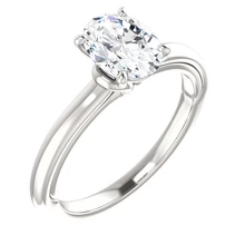 Afbeelding in Gallery-weergave laden, Echt Diamond Solitaire Ring 5 Karaat Kathedraal Instelling Wit Goud 14K
