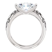 Afbeelding in Gallery-weergave laden, Echt Diamond Solitaire Ring Antieke Stijl 2,50 Karaat Filigraan Witgoud
