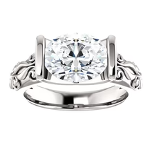 Afbeelding in Gallery-weergave laden, Echt Diamond Solitaire Ring Antieke Stijl 2,50 Karaat Filigraan Witgoud
