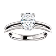 Afbeelding in Gallery-weergave laden, Echt Diamond Solitaire Verlovingsring 2 Karaat Gespleten Schacht Vrouwen Sieraden
