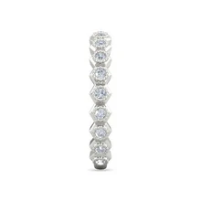 Afbeelding in Gallery-weergave laden, Echt Diamond Wedding Anniversary Band 1,90 Karaat Zeshoek Milgrain Sieraden
