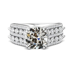 Echt Fancy Diamanten Jubileumring Oud Geslepen Double Prong Set 8,50 karaat