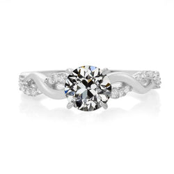 Natuurlijke Diamanten Ring 3.50ct - Witgoud 14K
