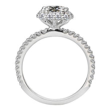 Afbeelding in Gallery-weergave laden, Echt Diamant Ronde Oude Mijn Geslepen Halo Verlovingsring 5,50 Karaat Witgoud
