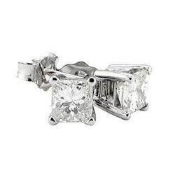 GECERTIFICEERDE Natuurlijke Echte (Niet Lab Gekweekt) Diamanten Oorbellen Princess Studs 6 Karaat