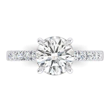 Afbeelding in Gallery-weergave laden, Echt Diamanten Verlovingsring 2.50 Karaat Ronde Diamanten Wit Goud 14K
