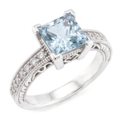 Echte Aquamarijn Ring 13.50 Karaat