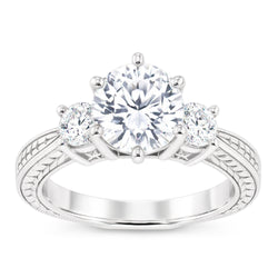 Echte Diamant Ring 1.50 Karaat - Witgoud