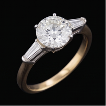 Afbeelding in Gallery-weergave laden, Echte Diamant Ring 2.50 Karaat - 14K Bicolor Goud
