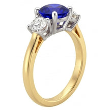 Afbeelding in Gallery-weergave laden, Echte Diamant Ring 2.50 Karaat - 14K Bicolor Goud

