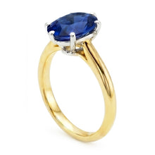 Afbeelding in Gallery-weergave laden, Echte Diamant Ring 2 Karaat - 14K Bicolor Goud
