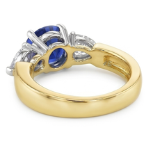 Afbeelding in Gallery-weergave laden, Echte Diamant Ring 2 Karaat - 14K Bicolor Goud
