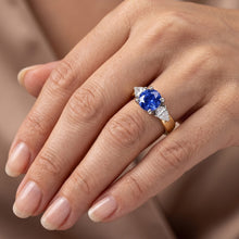 Afbeelding in Gallery-weergave laden, Echte Diamant Ring 2 Karaat - 14K Bicolor Goud

