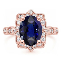 Afbeelding in Gallery-weergave laden, Echte Diamant Ring 3.75 Karaat - 14K Roségoud
