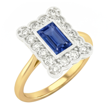 Afbeelding in Gallery-weergave laden, Echte Diamant Ring 3 Karaat - 14K Bicolor Goud
