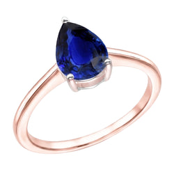 Echte Diamant Ring 3 Karaat - 14K Bicolor Goud