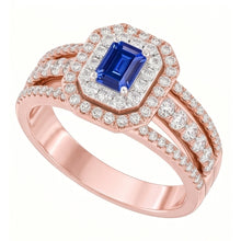 Afbeelding in Gallery-weergave laden, Echte Diamant Ring 3 Karaat - 14K Bicolor Goud
