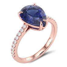 Afbeelding in Gallery-weergave laden, Echte Diamant Ring 3 Karaat - 14K Roségoud
