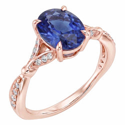 Echte Diamant Ring 3 Karaat - 14K Roségoud