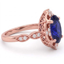 Afbeelding in Gallery-weergave laden, Echte Diamant Ring 3 Karaat - 14K Roségoud
