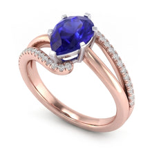Afbeelding in Gallery-weergave laden, Echte Diamant Ring 4.50 Karaat - 14K Bicolor Goud
