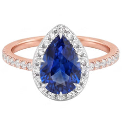 Echte Diamant Ring 4 Karaat - 14K Bicolor Goud