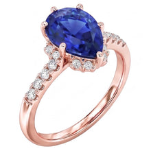 Afbeelding in Gallery-weergave laden, Echte Diamant Ring 4 Karaat - 14K Roségoud
