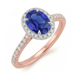 Echte Diamant Ring 5 Karaat - 14K Bicolor Goud