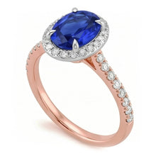 Afbeelding in Gallery-weergave laden, Echte Diamant Ring 5 Karaat - 14K Bicolor Goud
