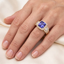 Afbeelding in Gallery-weergave laden, Echte Diamant Ring 5 Karaat - 14K Bicolor Goud
