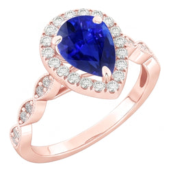 Echte Diamant Ring 5 Karaat - 14K Roségoud