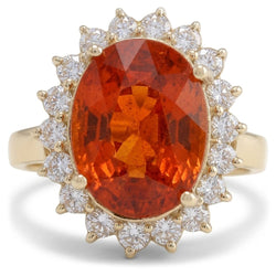 Echte Garnet Ring 12.50 Karaat