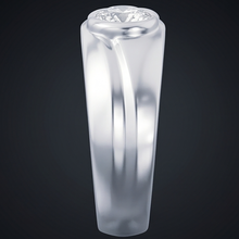 Afbeelding in Gallery-weergave laden, Echte Ovale Diamant Ring Heren Juwelen Omlijsting
