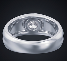 Afbeelding in Gallery-weergave laden, Echte Ovale Diamant Ring Heren Juwelen Omlijsting
